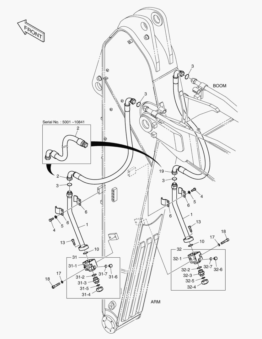 Спецтехника 7320 ARM PIPING - ONE & TWO WAY(ARM 2.85m) - главное фото