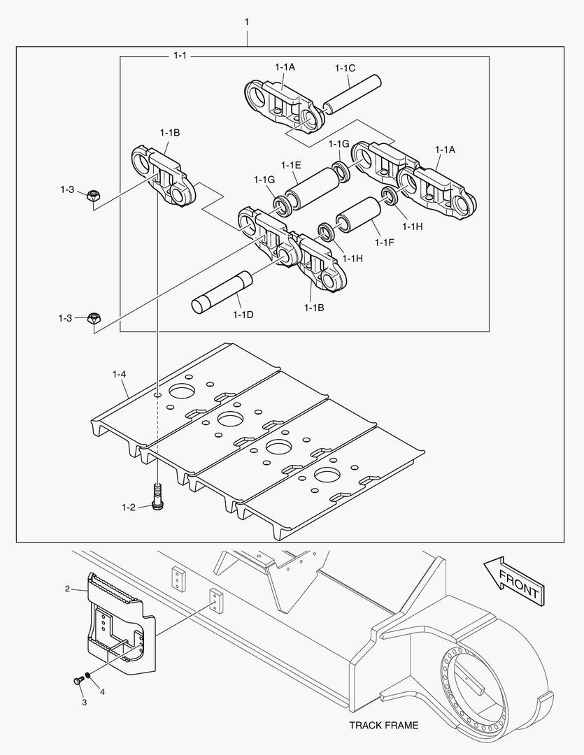 2160 TRACK SHOE ASS`Y - 700G(DOUBLE)