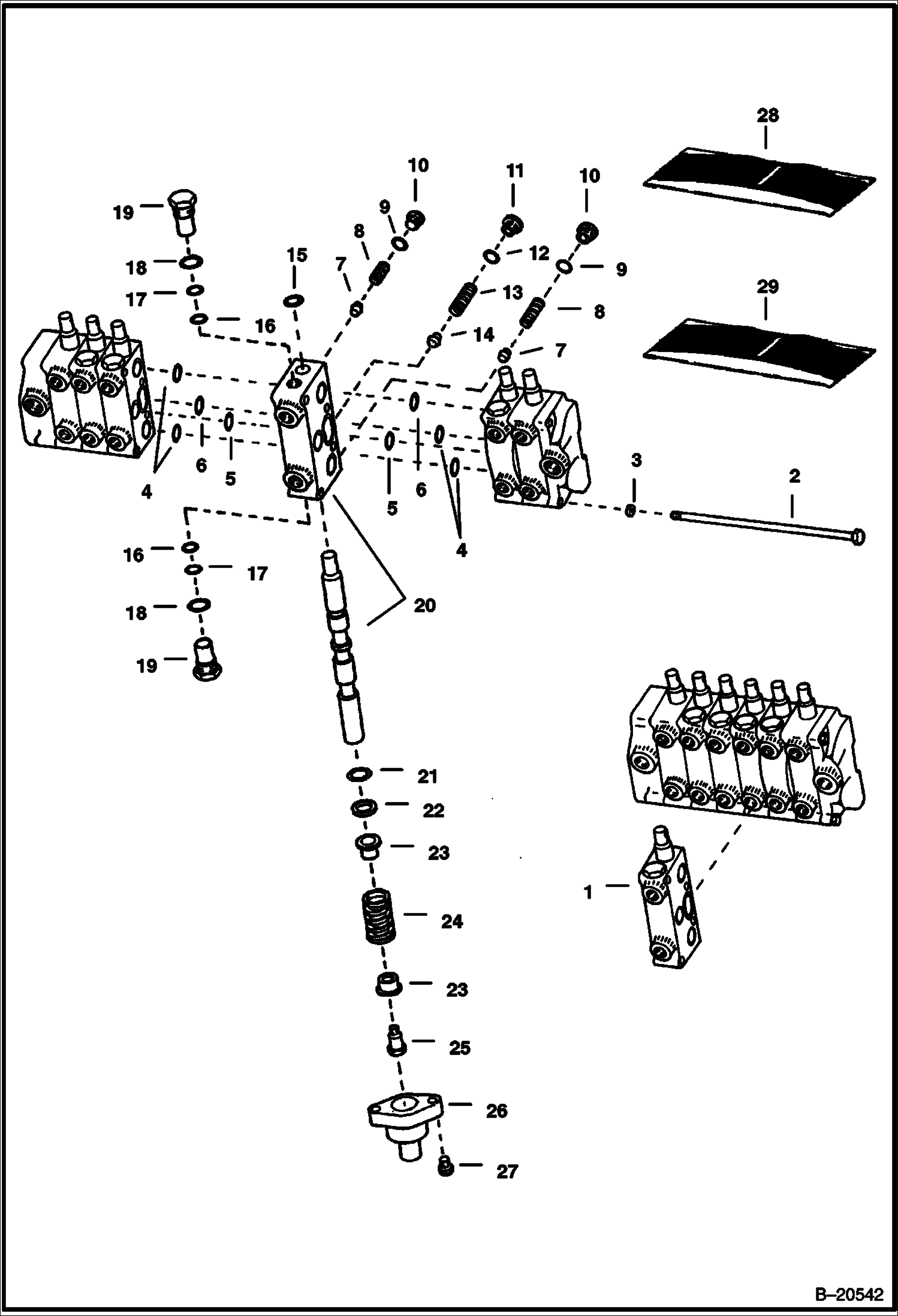 Схема ЭКСКАВАТОР-ПОГРУЗЧИК (СЕКЦИЯ ПОВОРОТА) (914)