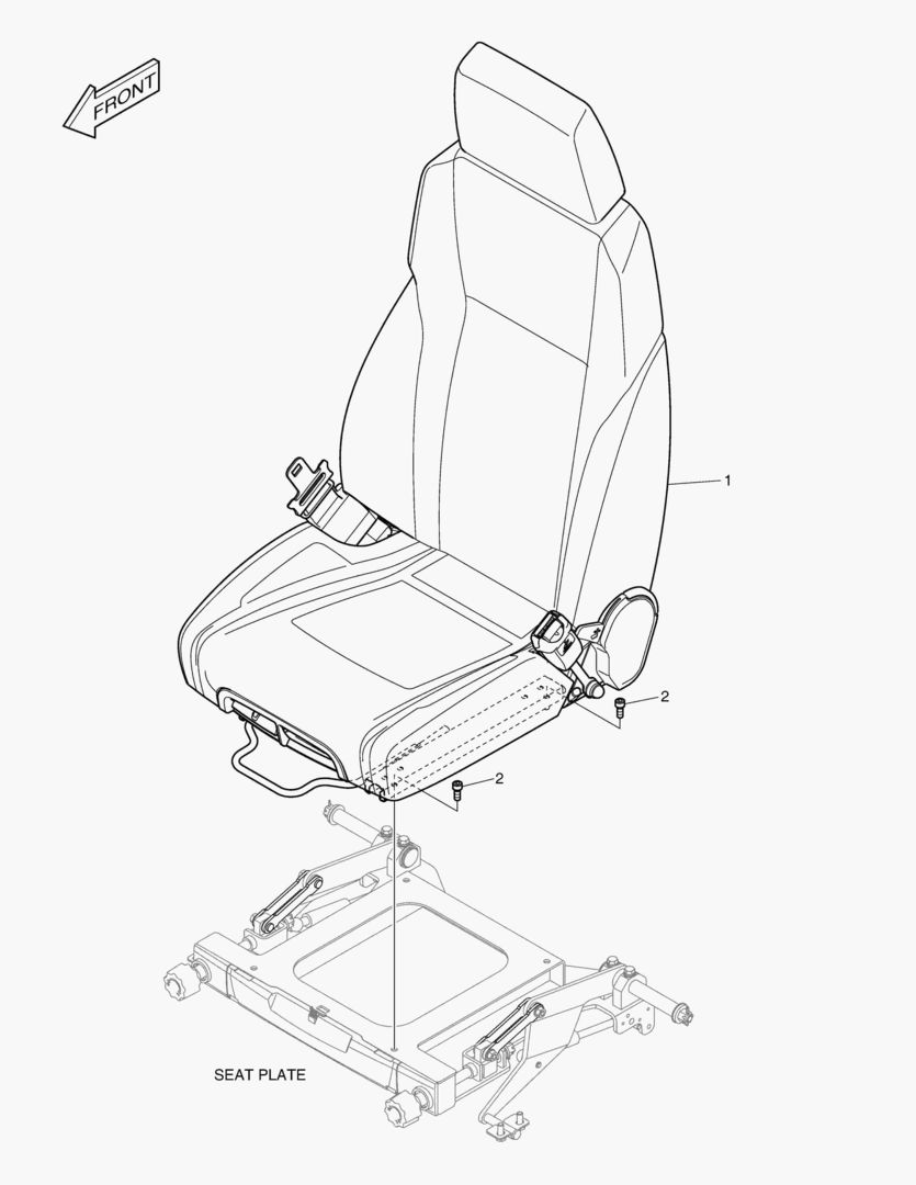 Схема УСТАНОВКА СИДЕНЬЯ
