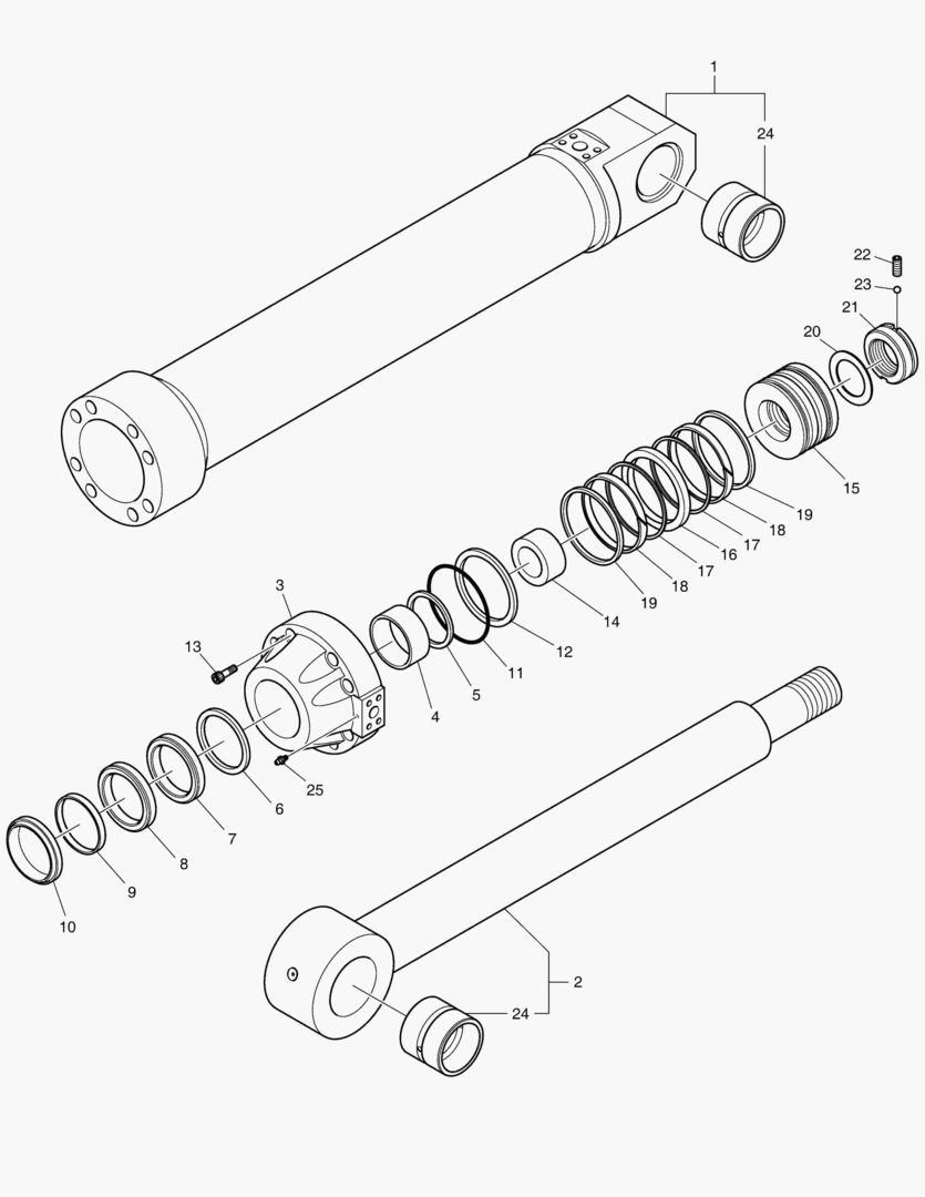 Спецтехника 4310 ARM CYLINDER - BOOM 6.65m [5001~5050]