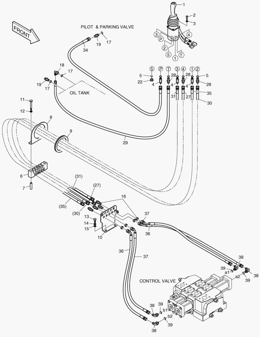 ТРУБОПРОВОД СЕРВОУПРАВЛЕНИЯ-2 КАТУШКИ(ОДИН)