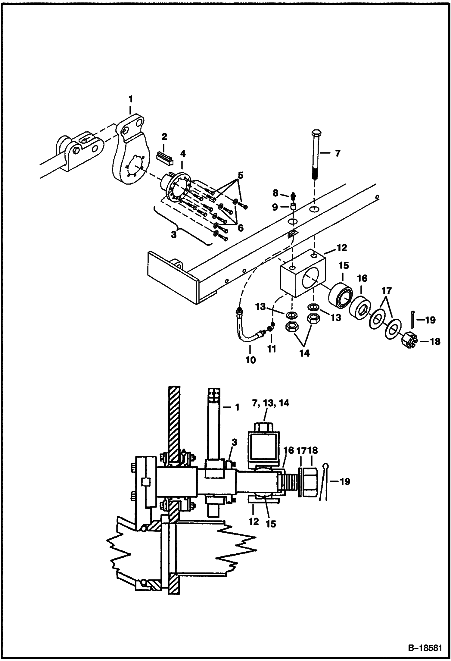 ПЛЕЧО КРИВОШИПА В СБОРЕ БЕТОНОНАСОС - СЕРИЙНЫЙ НОМЕР PREFIX 2331