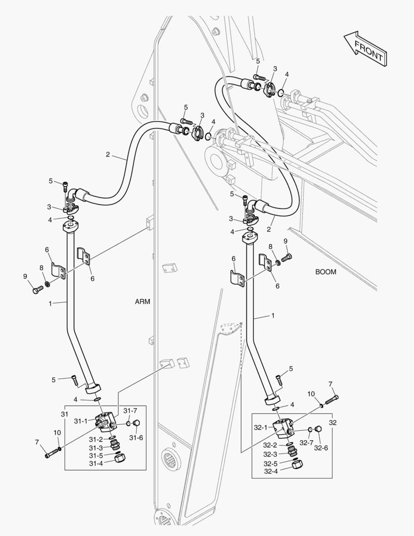Спецтехника 6260 ARM PIPING - ONE & TWO WAY(ARM 2.75m) - главное фото