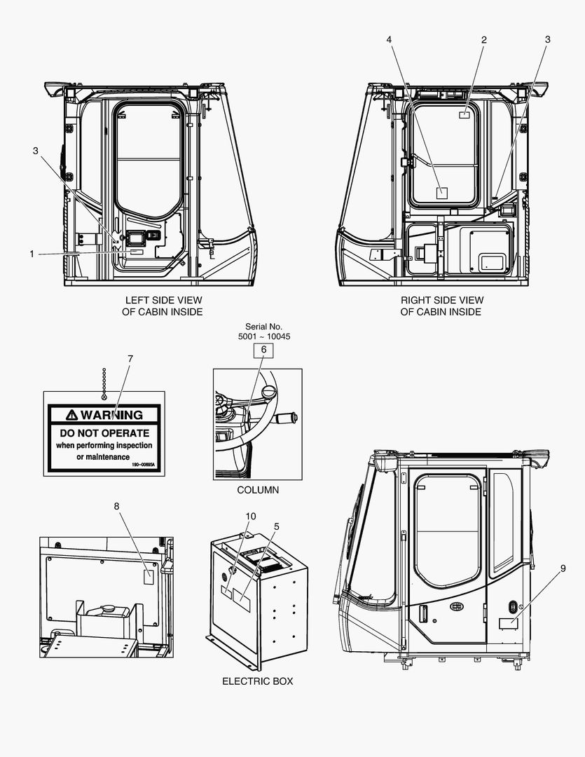 4220 DECAL - CABIN(EUROPE) [5001~10153]