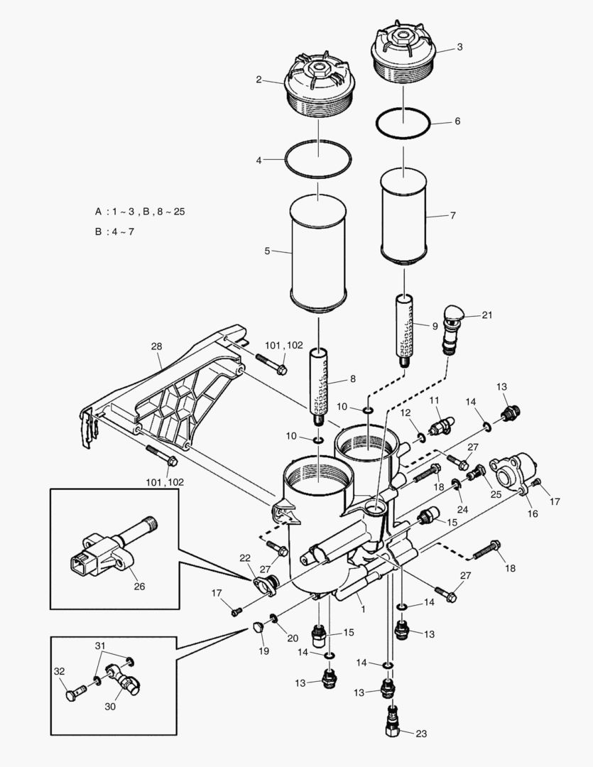 047 FUEL FILTER UNIT
