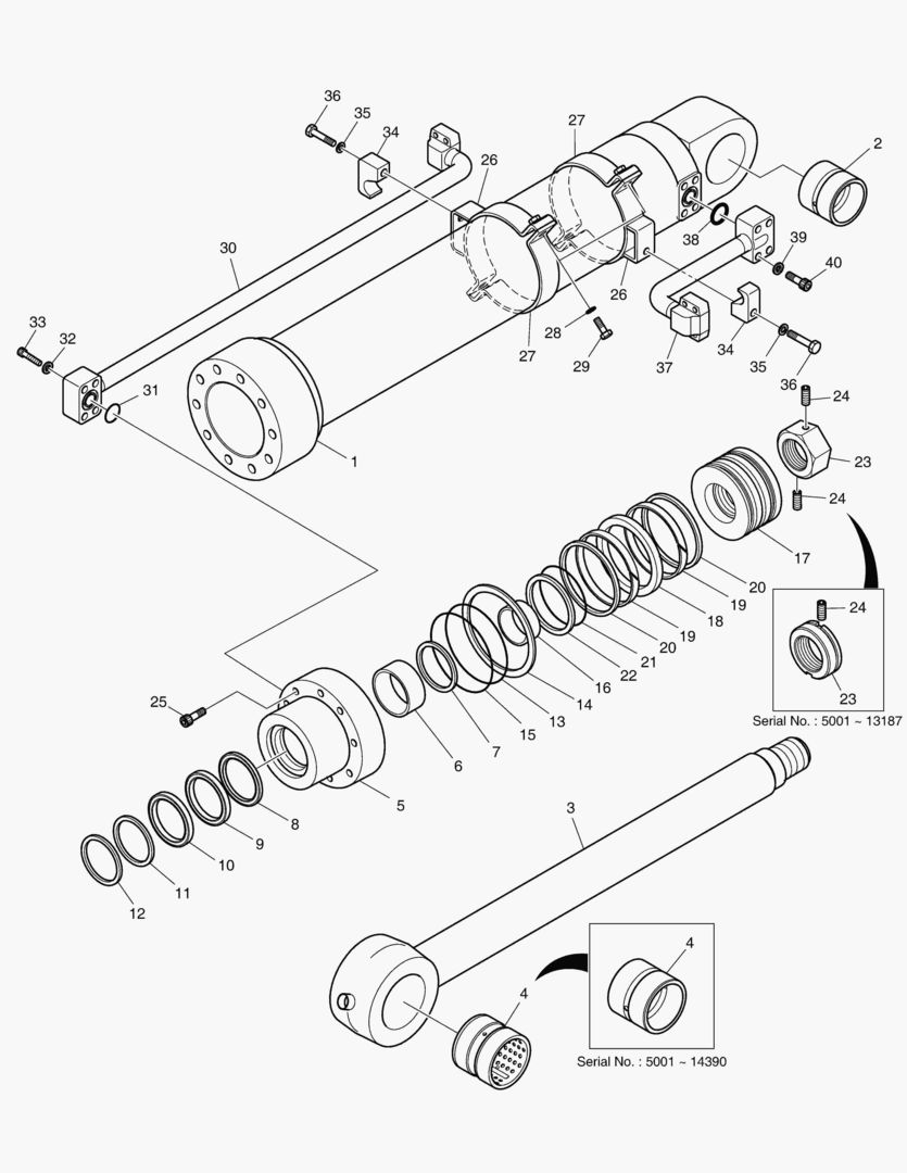 4290 BUCKET CYLINDER - ARM 3.5m [5001~18443]