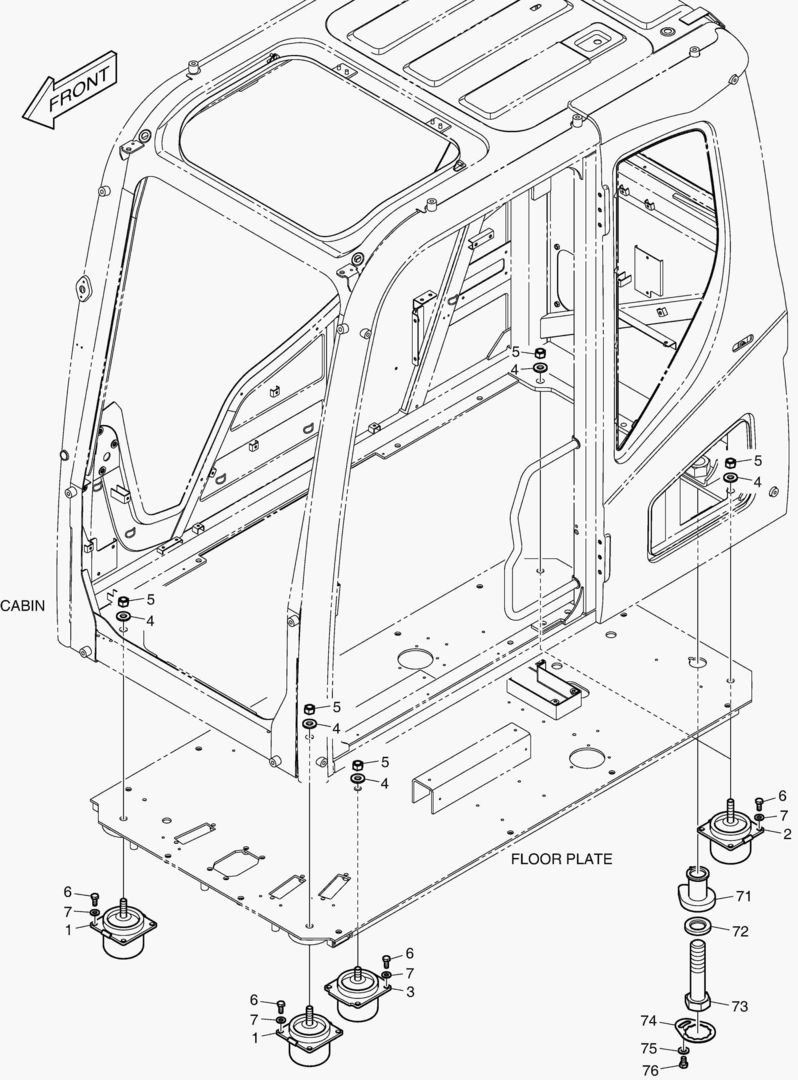 УСТАНОВКА КАБИНЫ