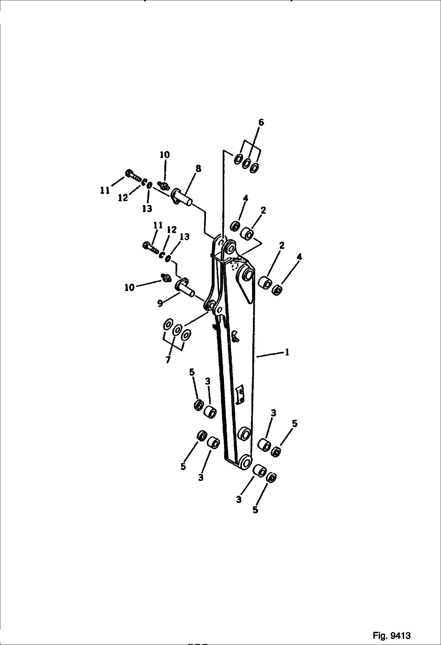РУКОЯТЬ (С ГИДРОСИСТЕМОЙ НАВЕСНОГО ОБОРУДОВАНИЯ)