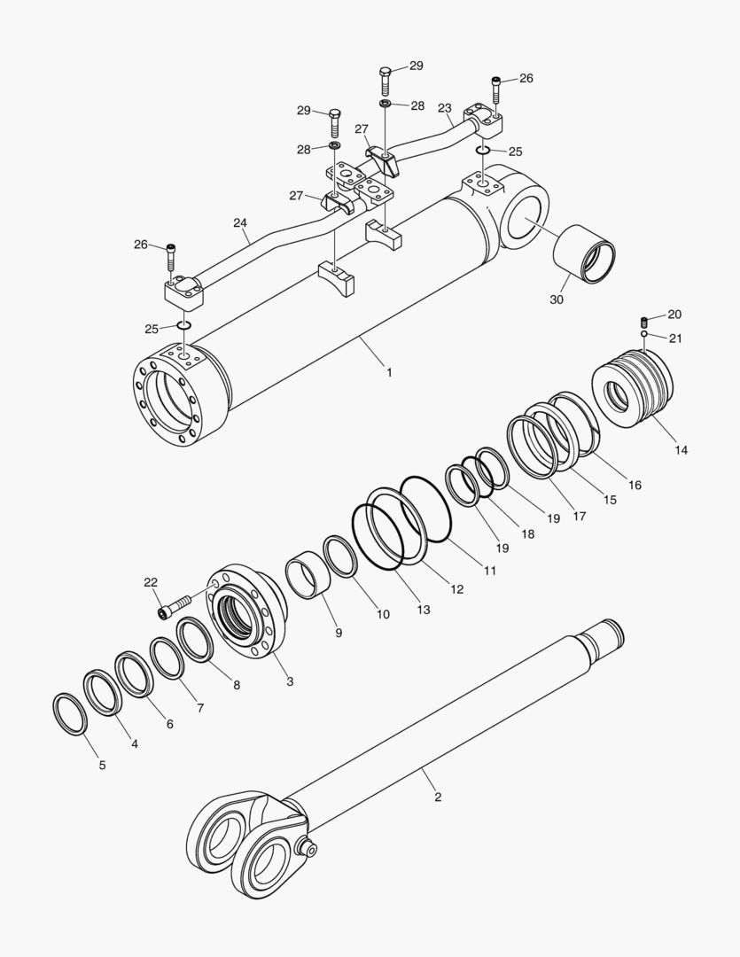 3741 LIFT CYLINDER-R.H