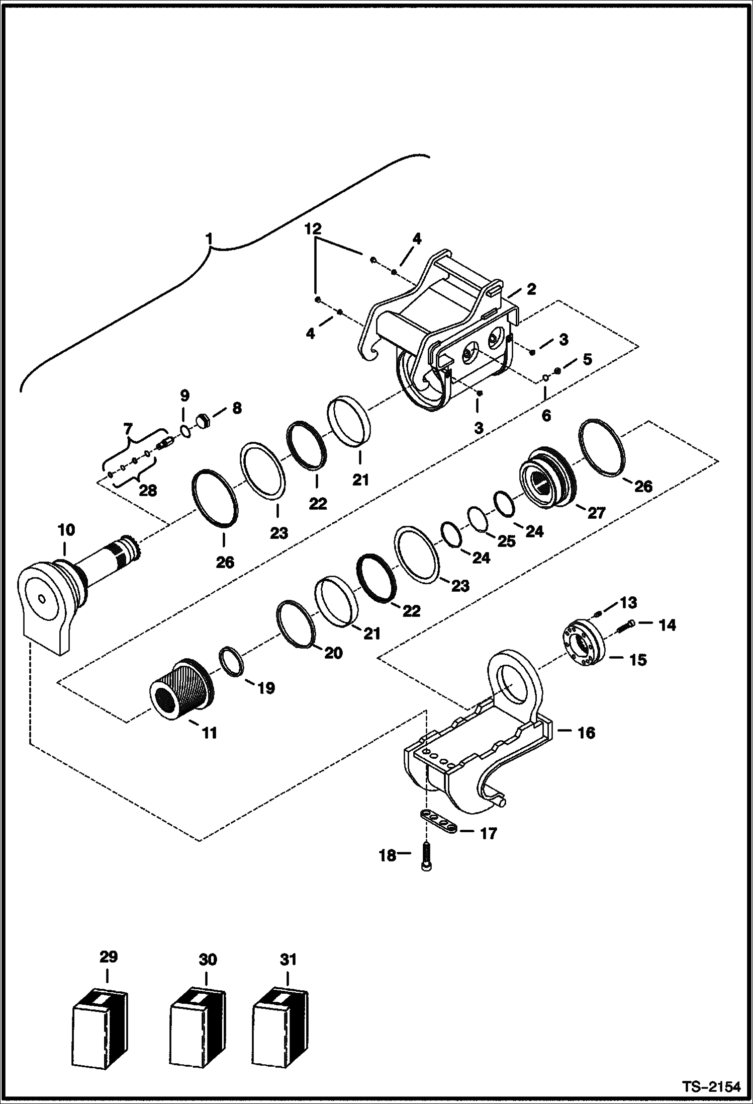 УСТРОЙСТВО НАКЛОНА КОВША PTX-3 (325,328,329,331,334,425,430)