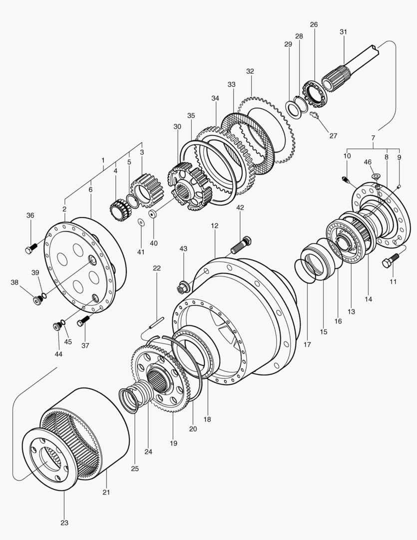 ПЕРЕДНЯЯ ПЛАНЕТАРНАЯ ПЕРЕДАЧА-ОПЦИЯ
