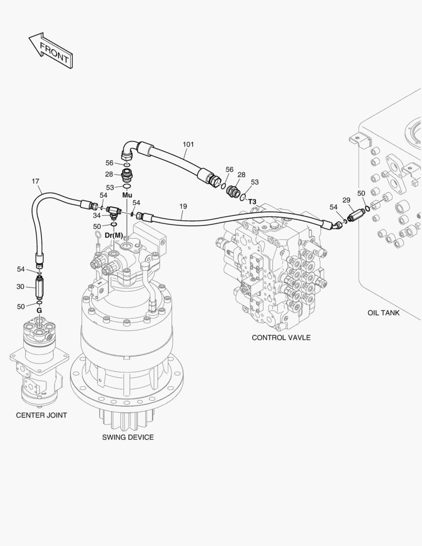 ТУБОПРОВОД МАСЛЯНОГО РАДИАТОРА(3)