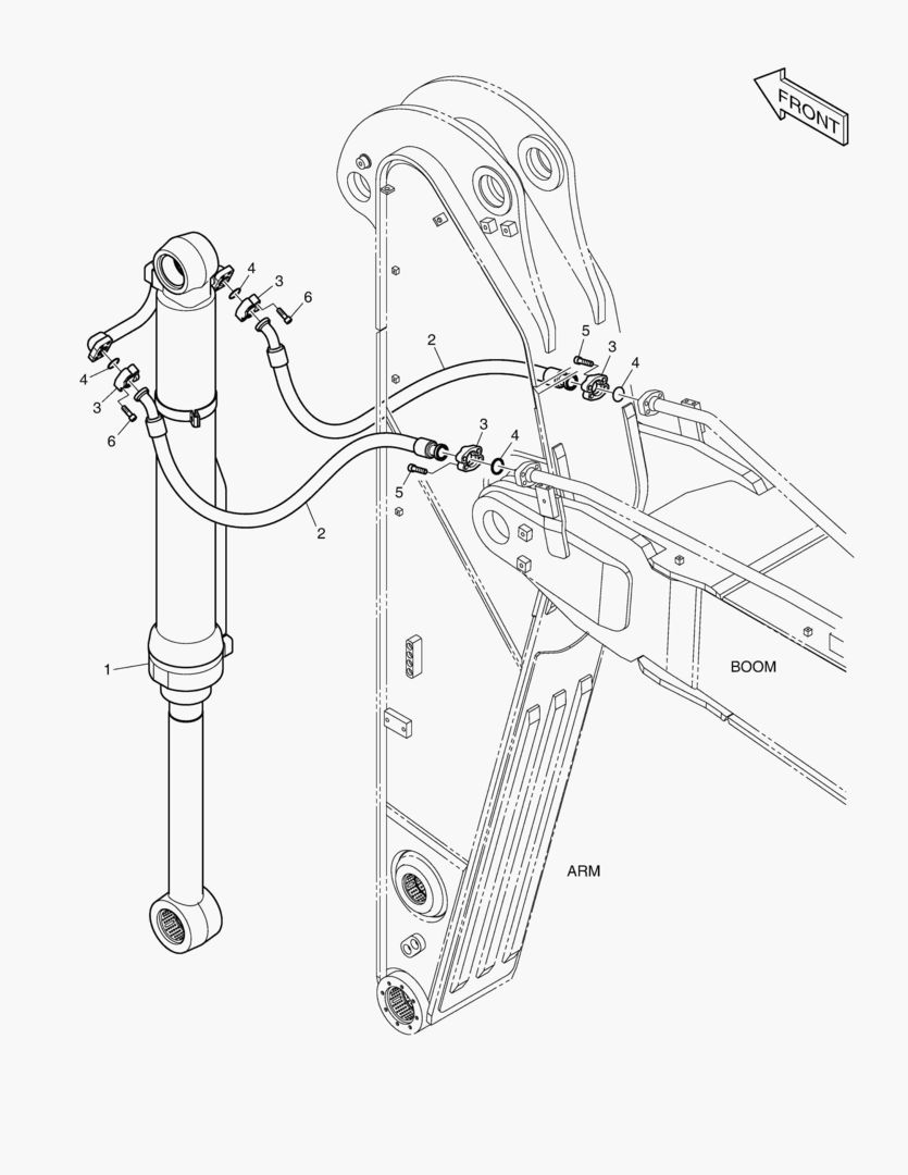 ГИДРОСИСТЕМА РУКОЯТИ - РУКОЯТЬ 2.4 м