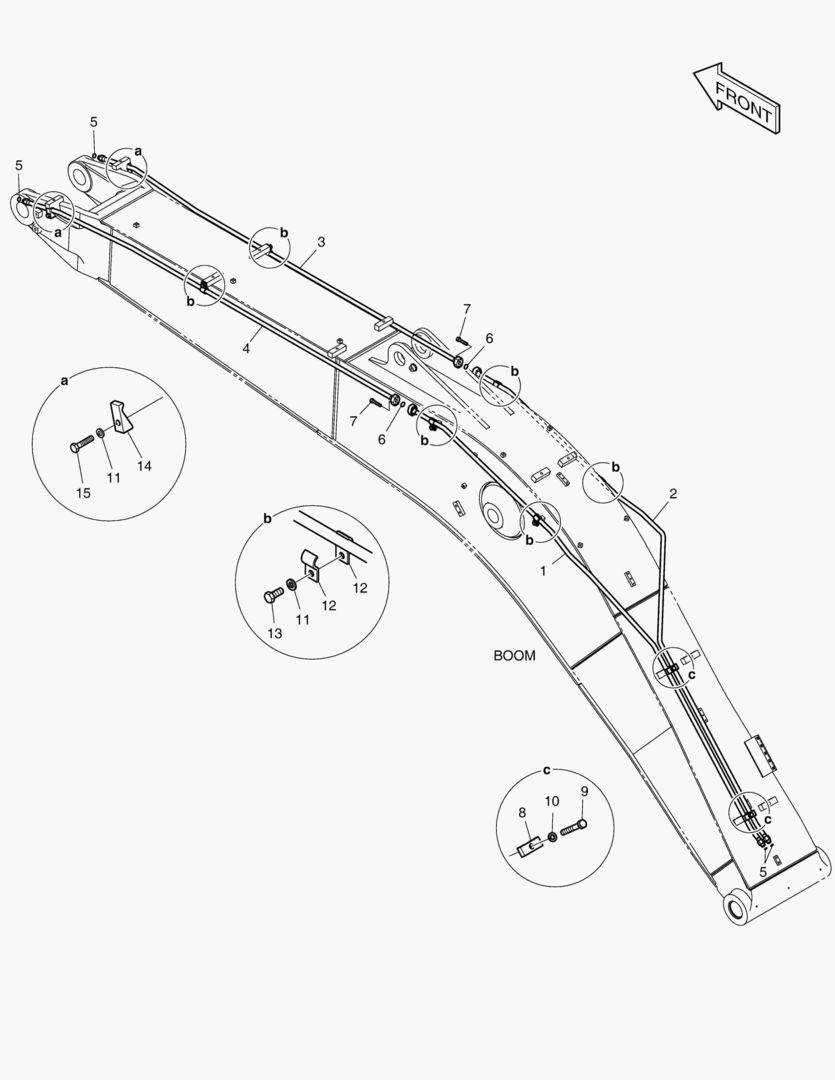 ГИДРОСИСТЕМА СТРЕЛЫ - ВРАЩАЮЩИЙСЯ