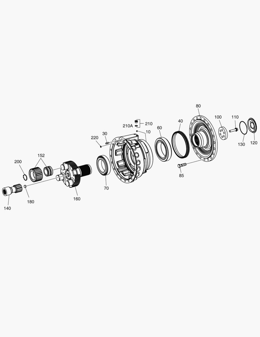 Спецтехника 3351 PLANETARY GEAR - FRONT AXLE [10013~]