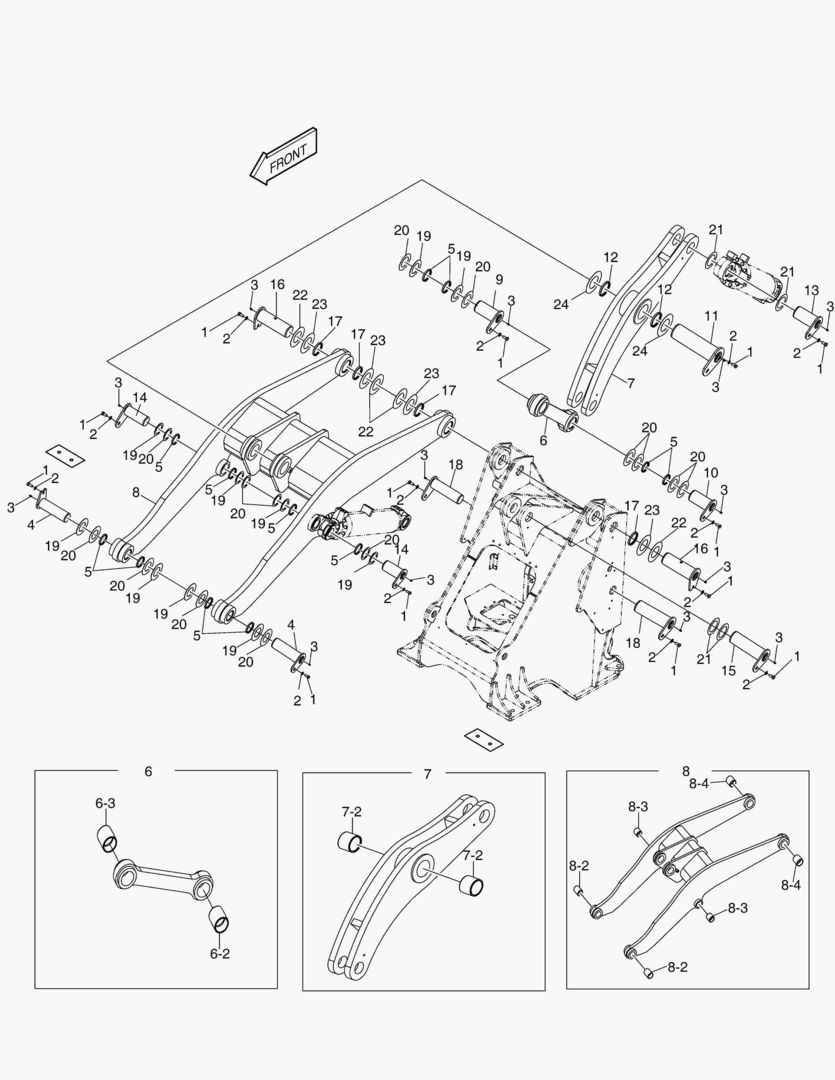 Спецтехника 5105 FRONT ASSY-LONG BOOM 3SP [10013~] - главное фото