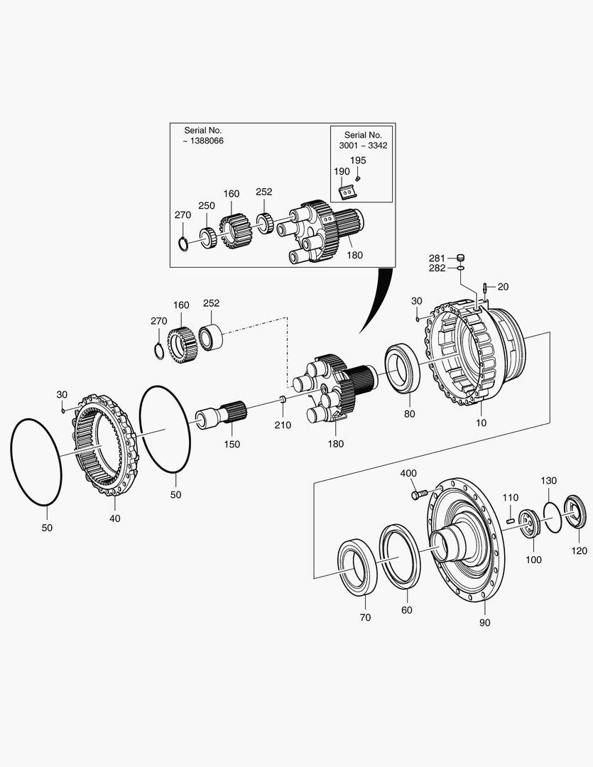 Спецтехника 3380 OUTPUT-REAR AXLE [3001~10381] - главное фото