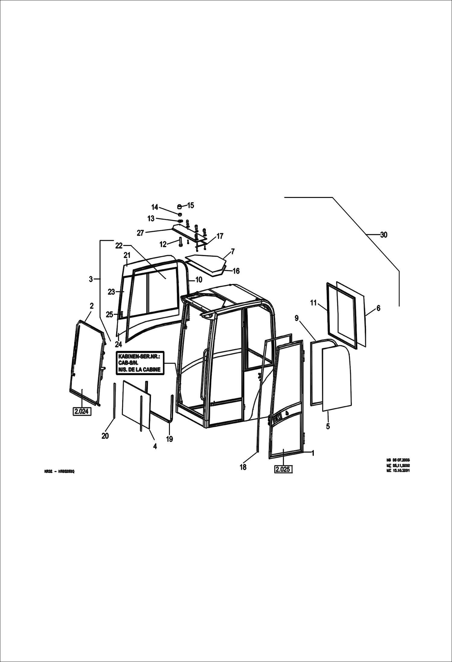 КАБИНА ОПЕРАТОРА С УПЛОТНЕНИЕМ - СТЕЛО