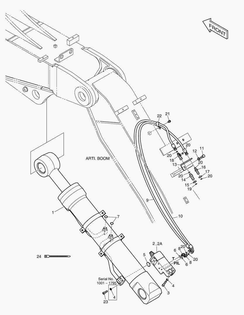 ТРУБОПРОВОД ШАРНИРНОЙ СТРЕЛЫ - ШАРНИРНЫЙ ЗАПОР