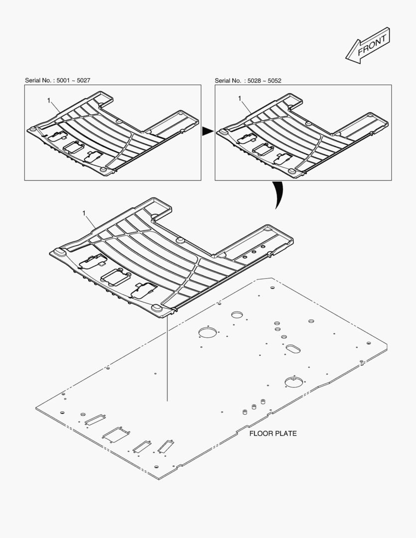 6280 FLOOR MAT - TWO PEDAL [5001~5093]