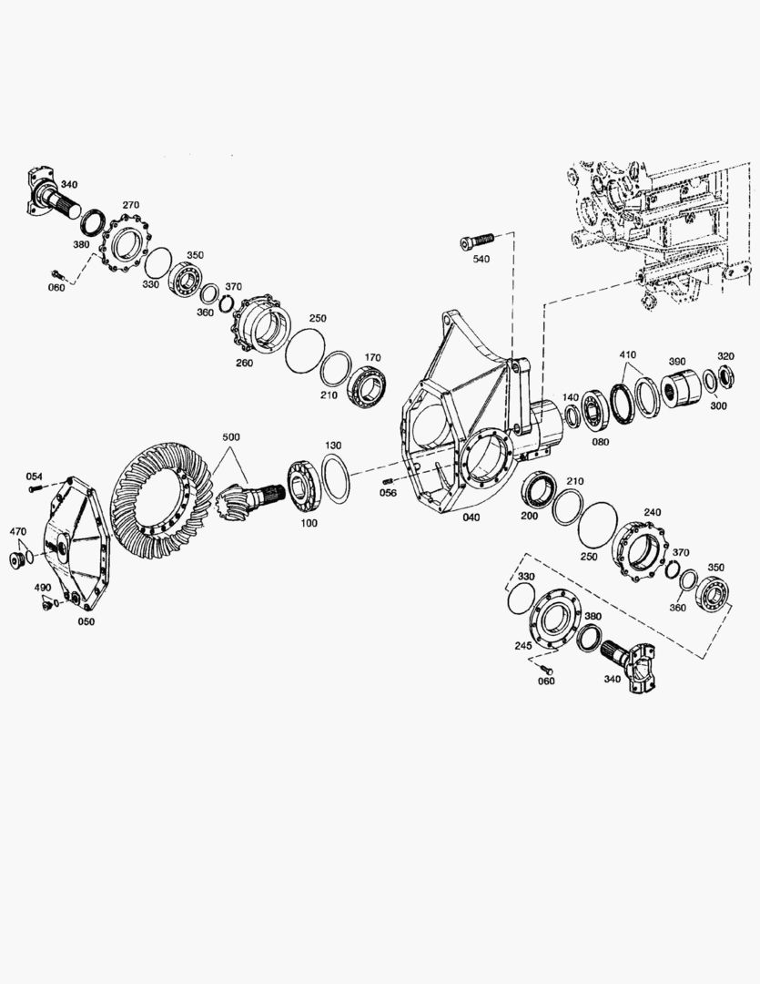Спецтехника G070-110 DIFF. CARRIER [710002~710484]