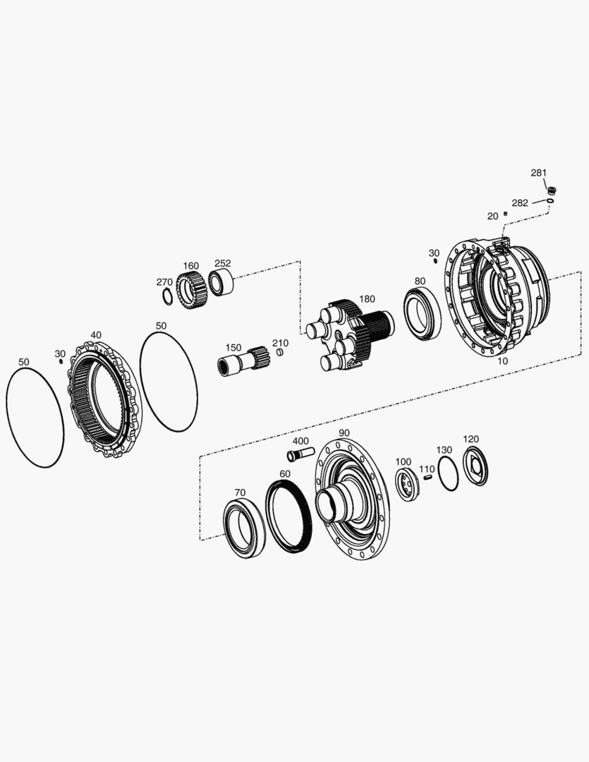 ПЛАНЕТАРНАЯ ПЕРЕДАЧА - ПЕРЕДНЯЯ ОСЬ