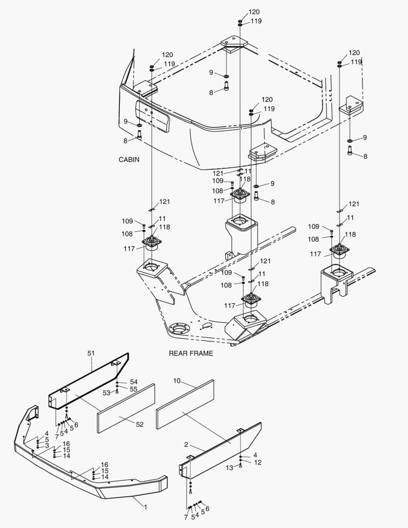 5330 CABIN MOUNT;ROPS [10440~]