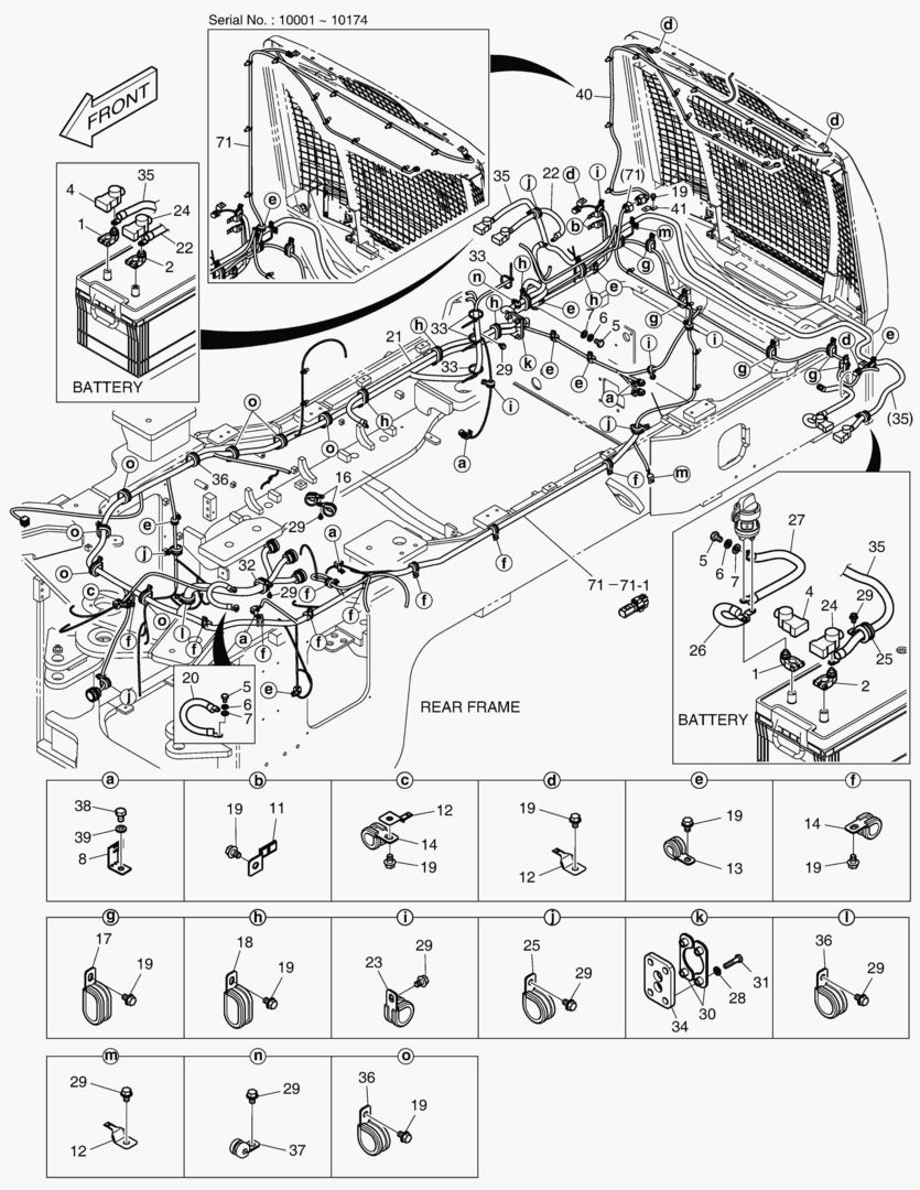 1650 ELECTRIC PARTS - WIRING [10001~10261]