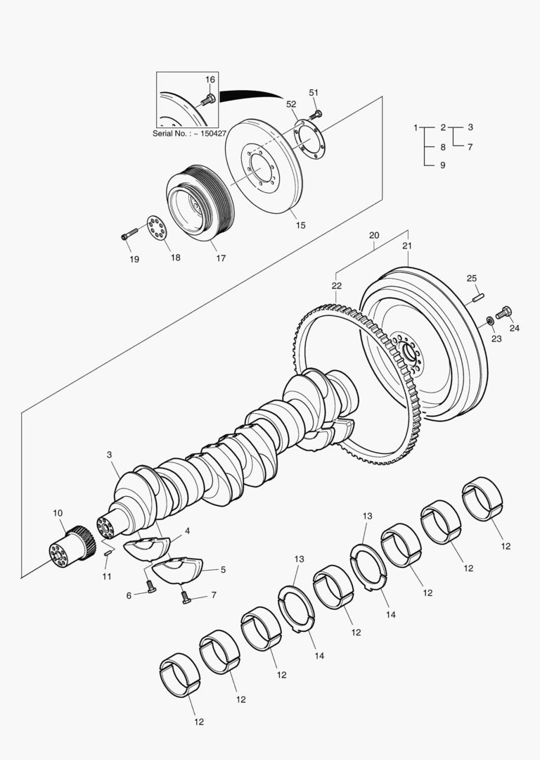 015 CRANK SHAFT ASS`Y