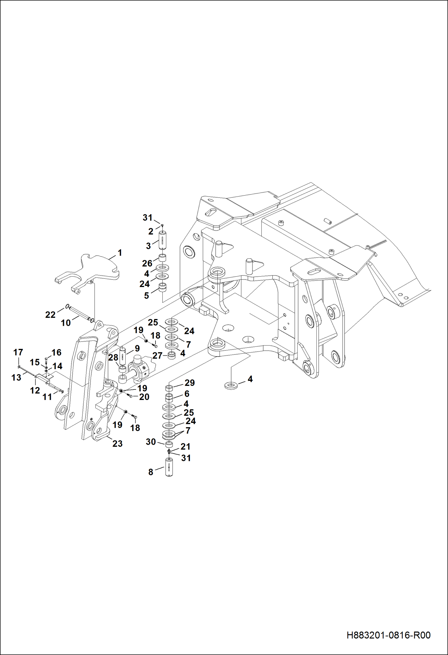 ПОВОРОТНОЕ СОЕДИНЕНИЕ И ДЕТАЛИ ДЛЯ СОЕДИНЕНИЯ ШАССИ