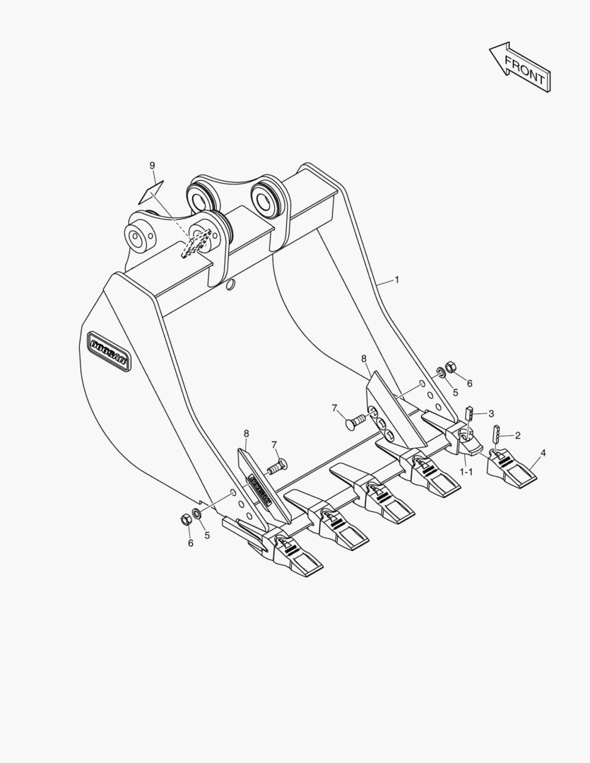 6260 BUCKET ASSВґY - 0.19mВі - G CLASS
