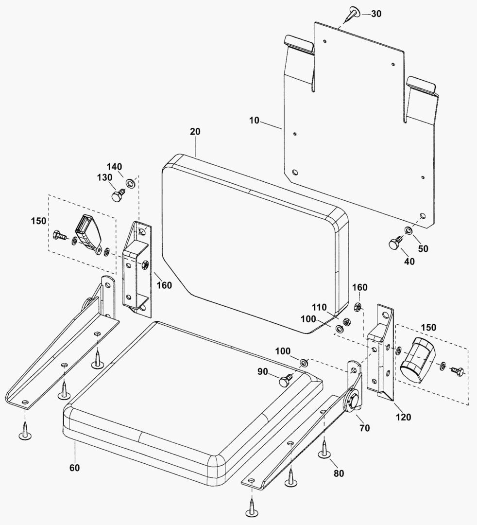 G500-10 PASSENGER INSTRUCTOR SEAT