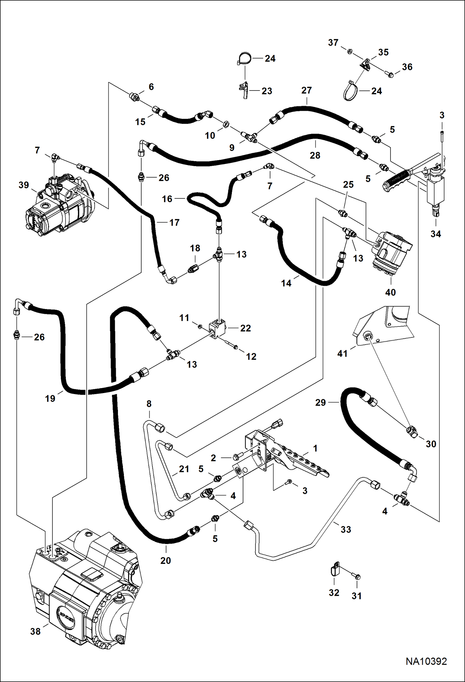 СХЕМА ГИДРАВЛИЧЕСКОЙ СИСТЕМЫ (ТОРМОЗНАЯ СИСТЕМА)