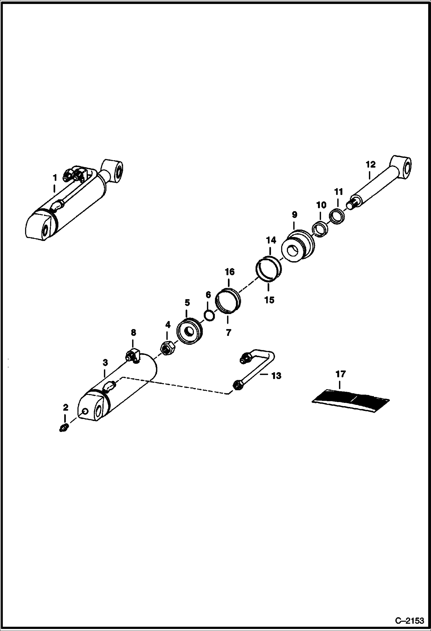 ЭКСКАВАТОР-ПОГРУЗЧИК (ЦИЛИНДР СТАБИЛИЗАТОРА) (910) (825 ТОЛЬКО)
