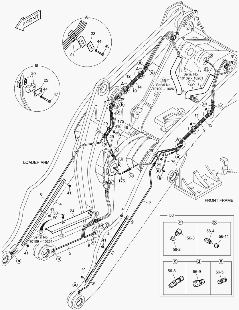 6080 LUBRICATION PIPING - LONG BOOM(1) [10109~]
