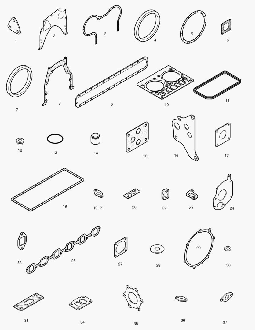 КОМПЛЕКТ ПРОКЛАДОК ДЛЯ КАПИТАЛЬНОГО РЕМОНТА-ВСЕ