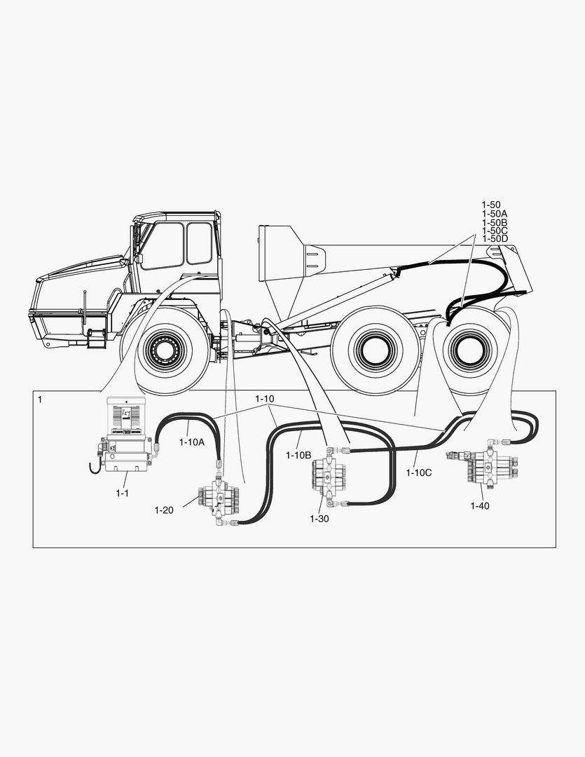 G490-20 CENTRAL LUBRICATION, MAIN LINE