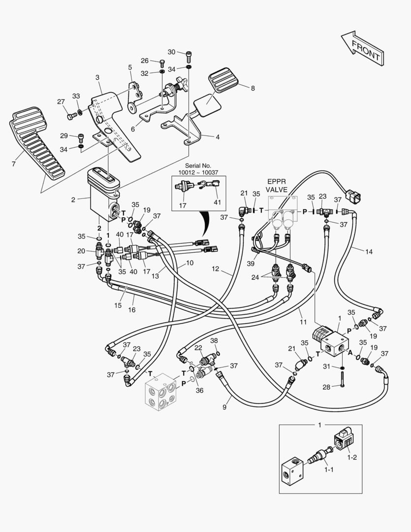 Спецтехника 6180 PILOT PIPING - TWO WAY(WITH PEDAL)