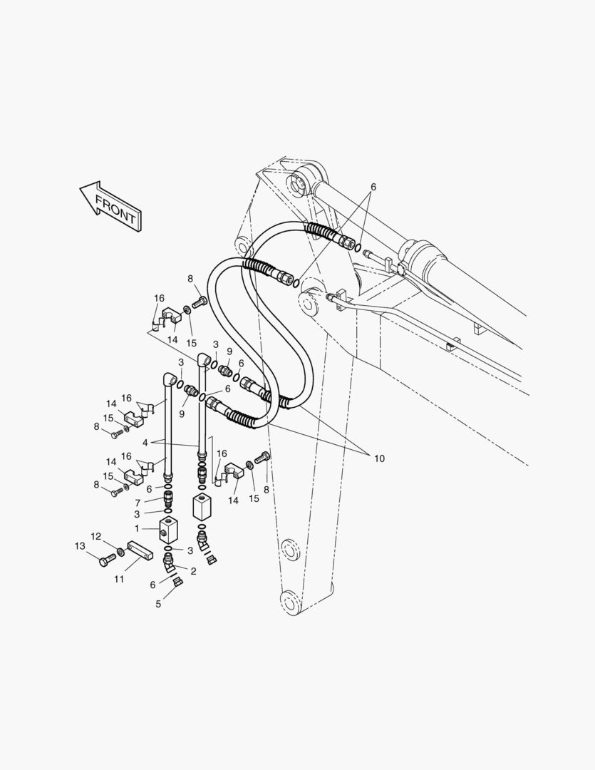 Спецтехника 6440 ARM PIPING-ARM 2.4m(ONE & TWO WAY) - главное фото