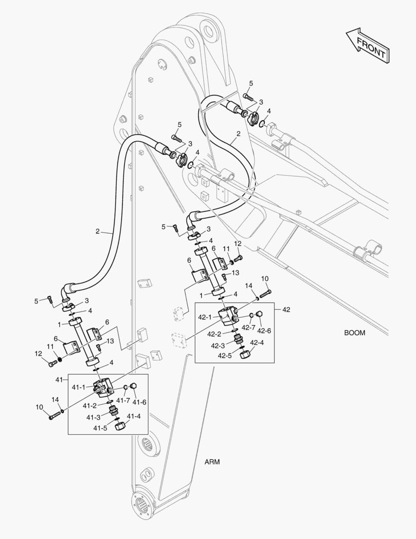Спецтехника 7300 ARM PIPING - ARM 2.3m(ONE & TWO WAY) - главное фото
