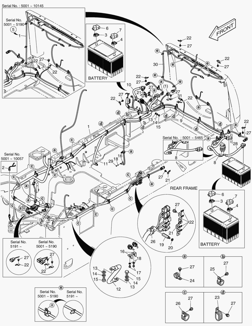 1460 ELECTRIC PARTS(3) - WIRING [5001~10163]