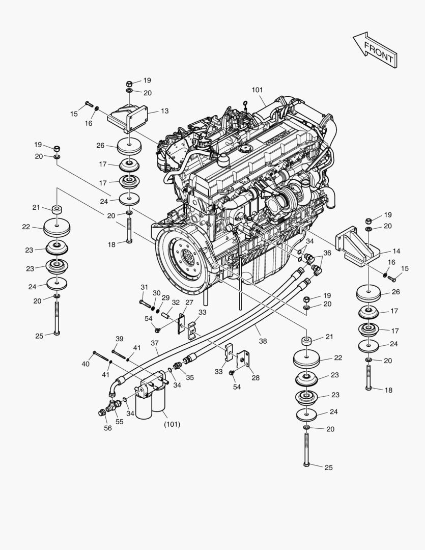 МОНТАЖ ДВИГАТЕЛЯ
