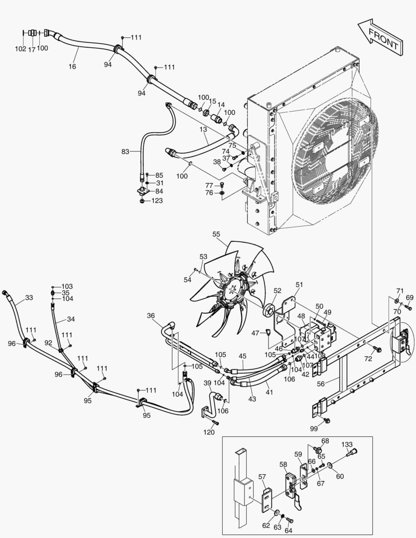 Спецтехника 5121 COOLER PIPING HFMBPM(2) [10001~10004]