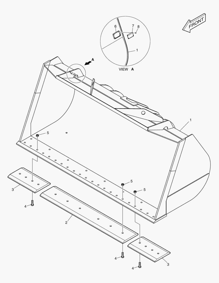 5540 BUCKET-4.5гЋҐ-CUTTING EDGE