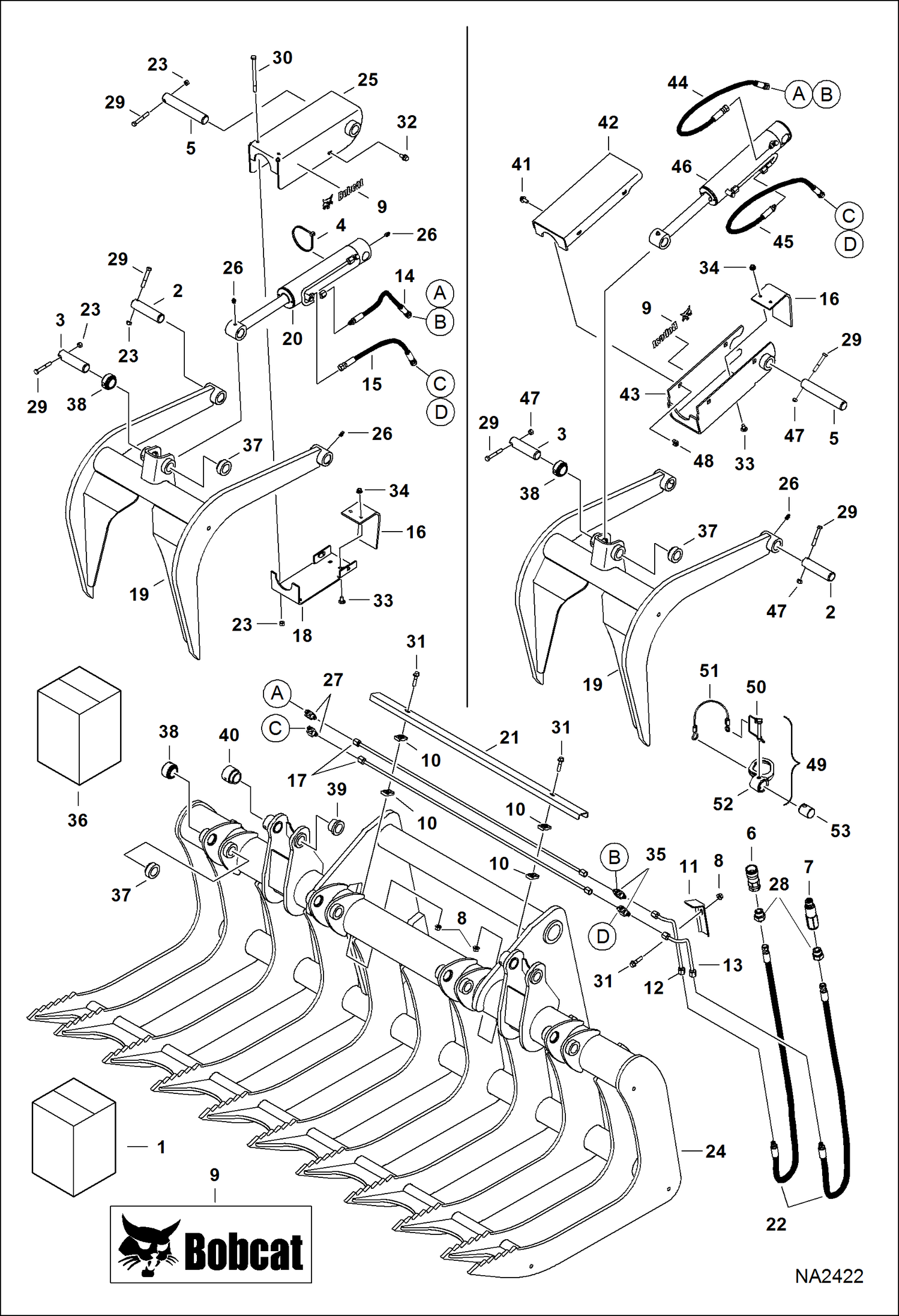 КОРНЕВОЙ ГРЕЙФЕР 82-- (2 ТРУБКИ) (82-- AJ5E00101 - 00425)