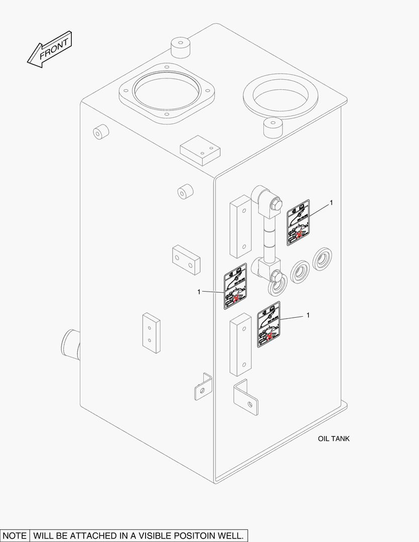5240 DECAL - OIL CHECK (HIGH TEMPERATURE)