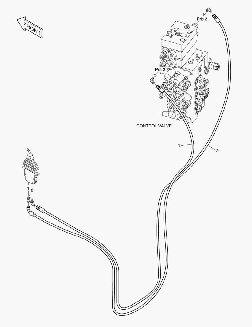 ТРУБОПРОВОД СЕРВОУПРАВЛЕНИЯ - БУЛЬДОЗЕР(ШАРНИРНЫЙ)