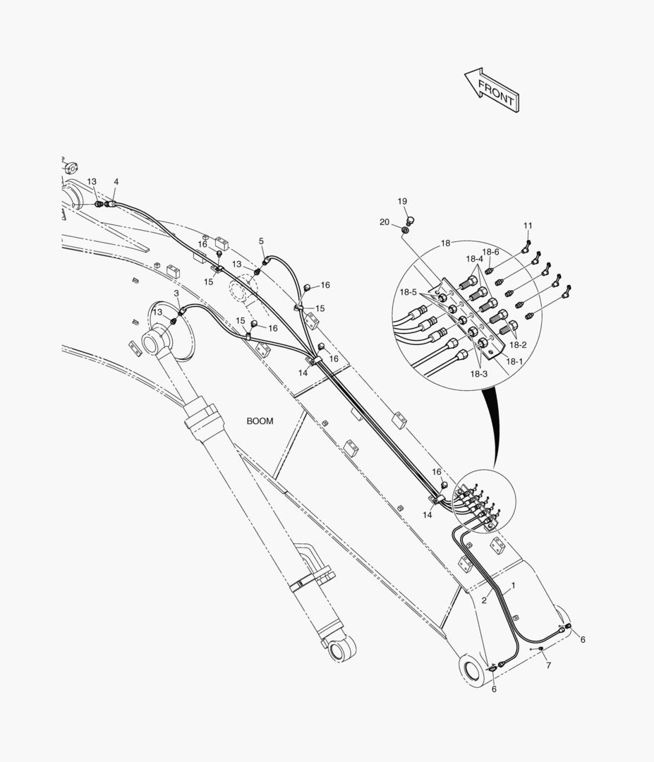 3141 LUBRICATION PIPING - BOOM [40050~]