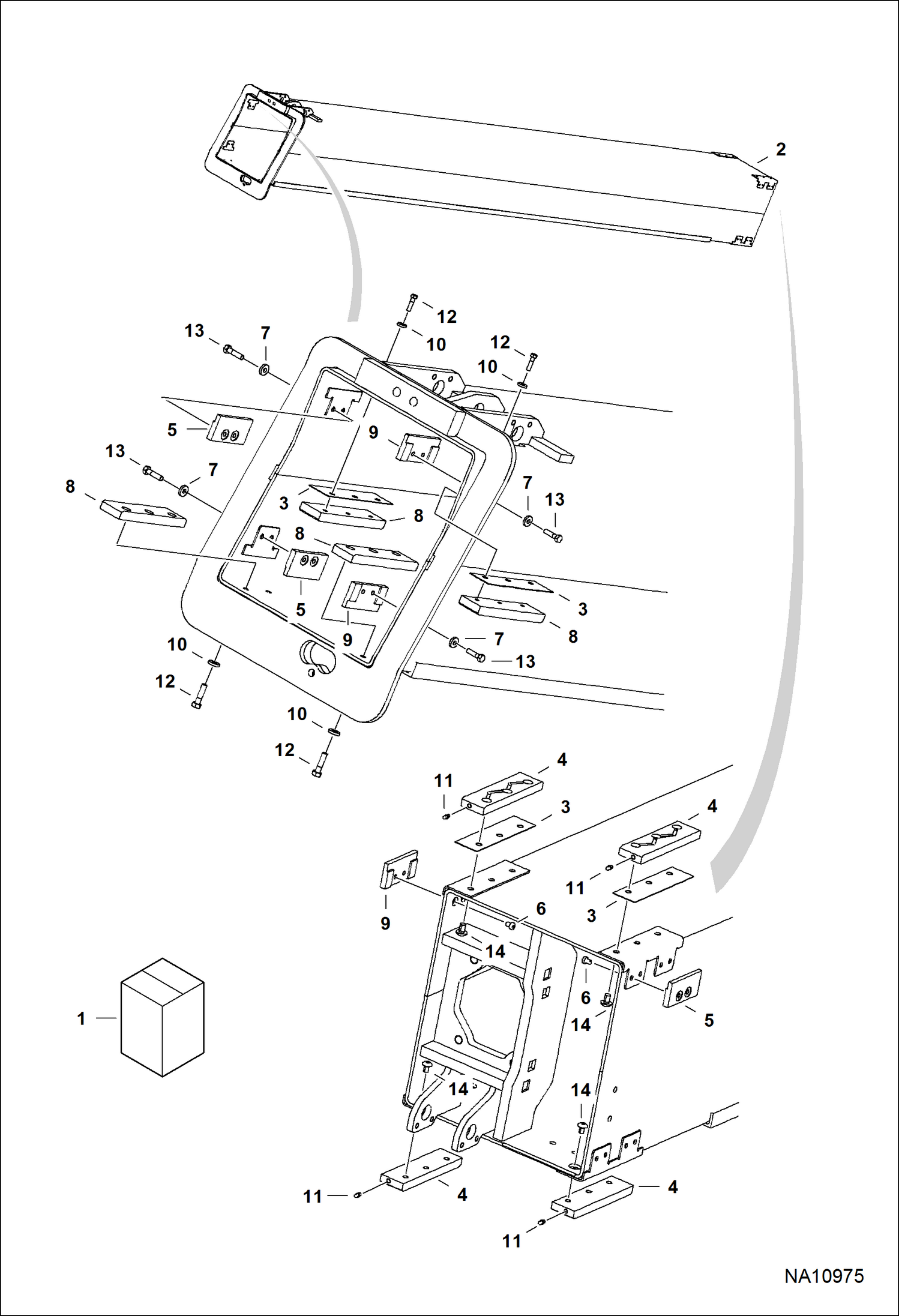 ПРОМЕЖУТОЧНАЯ СТРЕЛА (ЗАМЕНА) (СЕРИЙНЫЙ НОМЕР 366211001 И ВЫШЕ)